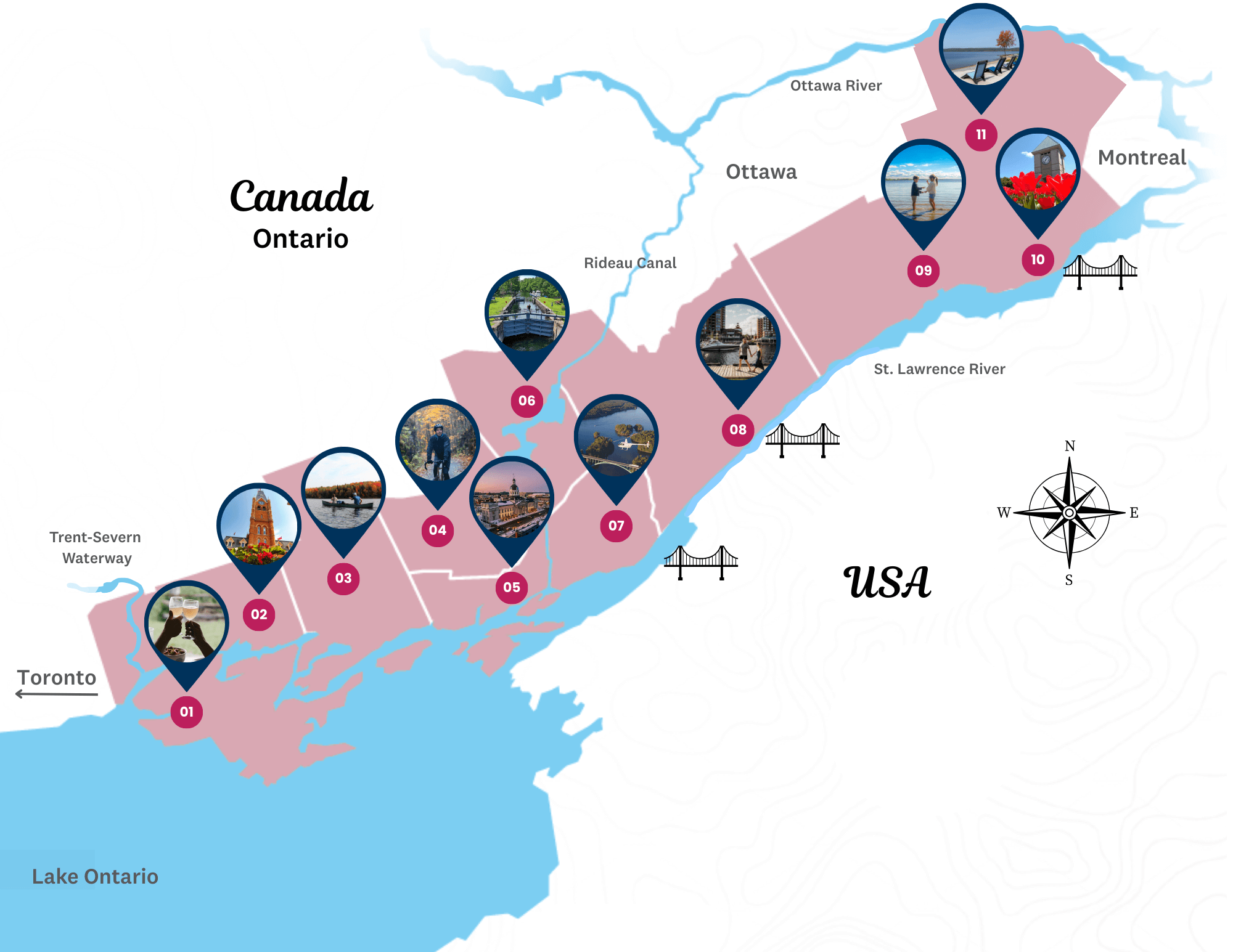RTO9 Destinations Map